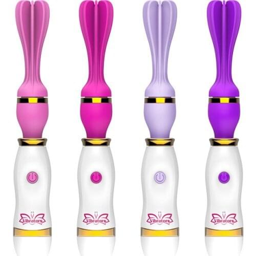 12 Speed Tongue Licking Vibrator Breast Massage 360 Degree Rotation Oral Female Masturbation Sex Toys for Woman AV Stick