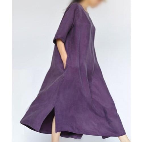 Original design silk cupro loose one-piece dress full dress obscenely silk clothing
