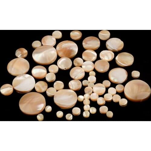 Flat Round5~20MM Natural Colors Trochus Mother of Pearl Shell Beads Loose Charms Shell Beads for Jewelry Making DIY 15"Strand