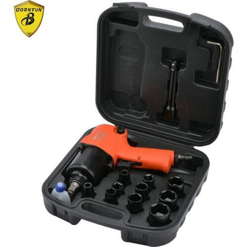 Borntun 1/2" Double-hammer Pneumatic Air Impact Wrench Industrial 2-hammer 12.7mm Car Tyre Repairing Maintenance Machine Tools