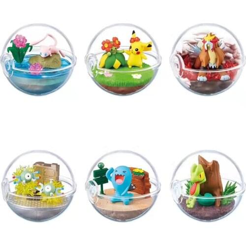 Pokemon Crystal Elf Ball Blind Box Lucky box Capsule Toy Doll Eevee pikachu Psyduck Charmander Exquisite gift for friends