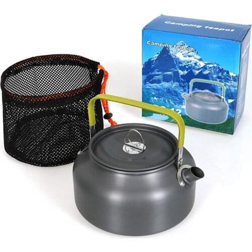 Portable Outdoor Camping Teapot Aluminum Alloy Water Bottle Corrosion Resistance Hard Oxidation Treatment Kettle Pot Cookware