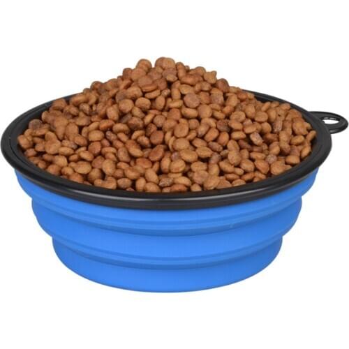 Portable Pet Dog Silicone Folding Bowl Outfit Travel Bowl Dog Feeder Water Food Container Small Medium Big Dog Pet Accessories