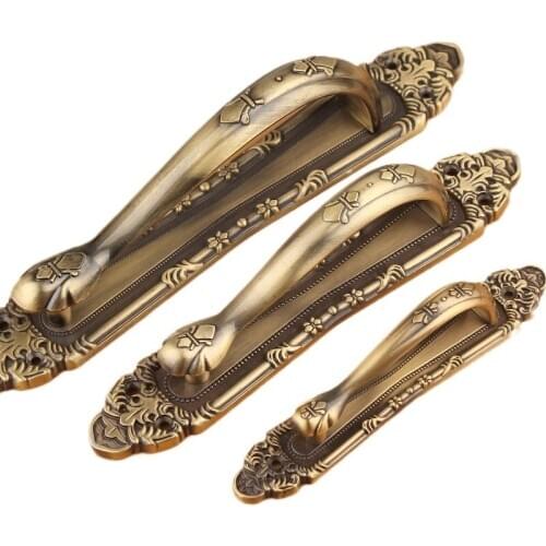 Retro Classic Anti-theft Door Handles and Knobs Double Door Big Pulls Large Hole Spacing Length 18cm 25cm 30cm