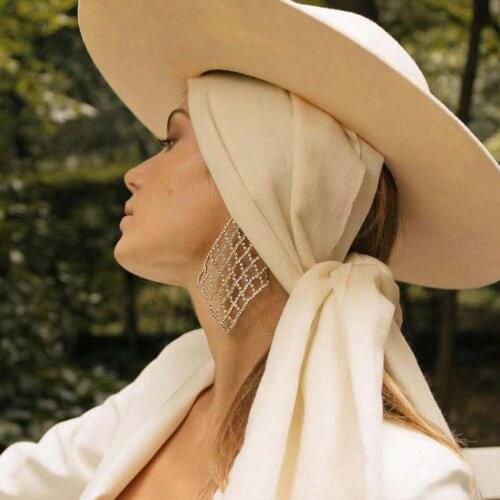 Luxury Full Shiny Rhinstone Hyperbole Dangle Earrings For Women Fashion Jewelry Evening Dress Statement Earrings Accessories