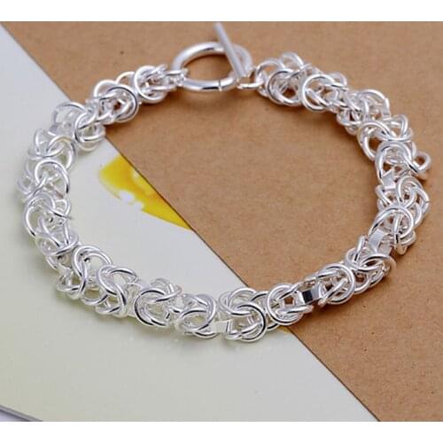 Christmas gift New silver plated Fashion Jewelry Leading TO bracelets&bangle,Wholesale jewelry SMTH033