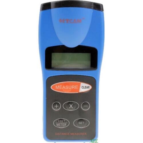 Handheld Pocket Blue Ultrasonic Distance Meter LCD Hunting Laser Distance Meter Ruler Distance Area Volume Angle Tester CP-3008