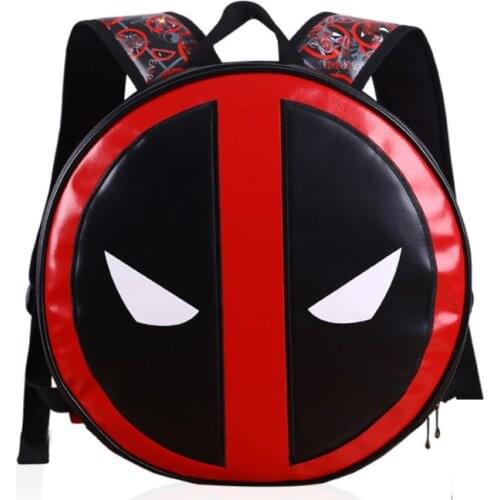 Super Hero Deadpool Print Backpack Mochila for Students Casual PU School Bag Gift Men Cartoon Anime Dead-pool Bags Backpack