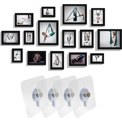 8PCS/Set Non-Trace Self Adhesive Nails Hook For Photo Frame Picture Frame Hole Hanging Nail Wall Paste Tack Photos Cross Stitch