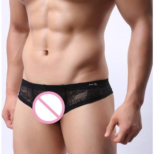 Sexy Men Briefs Underwear Mens Brief Modal Ropa Interior Hombre Slip Gay Calzoncillos Sous Vetement Lace underwear man