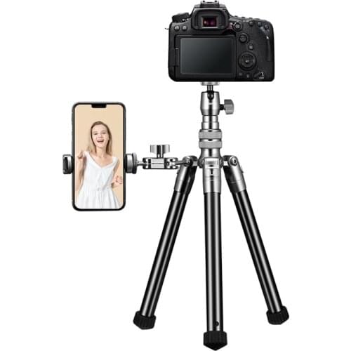 Ulanzi SK-04 Phone Tripod Stand & Selfie Stick Tripod for DSLR Camera iPhone Android Phones for Tiktok YouTube Video Recording