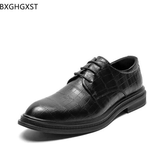 Oxford Dress Shoes Mens Fashion Black Leather Shoes Men Formal Party Shoes for Men 2021 Chaussure Homme Zapatos De Hombre Sapato