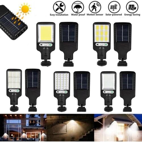 Outdoor LED Solar Wall Light Human Body Induction Garden Light Home Garden Courtyard Wall Lighting Remote Control Street Light