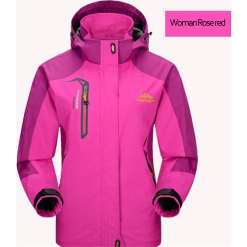 Outdoor Hiking Camping Waterproof Windproof Womens Jacket Female Sport Coat Suitable For Spring Autumn