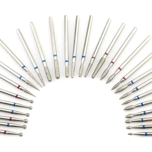 1pc Diamond Milling Cutters For Manicure Rotary Nail Drill Bit Eletric Pedicure Machine Equipment Cuticle Remove Tools