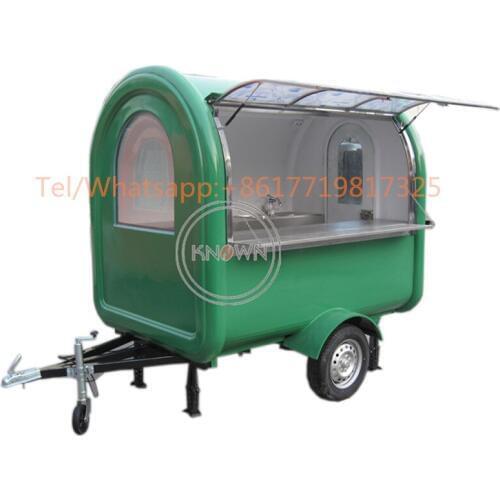 220*160*210 green Wholesale Price food trucks mobile food trailer food trailer crepe mobile cart