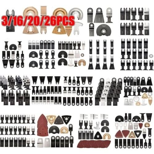 26/20/16/3Pcs Oscillating Multi Tool Saw Blades Oscillating Multitool Saw Blade for Renovator Power Cutting Multimaster Tools