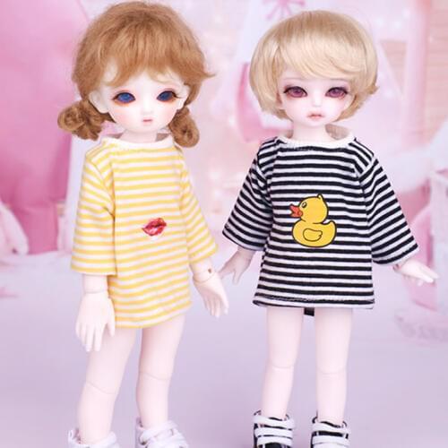 Free Shipping New Arrival 1/3 1/4 1/6 BJD Doll SD Dress Clothes Cute Clothes For Doll Accessories Two Colors Can Be Choose