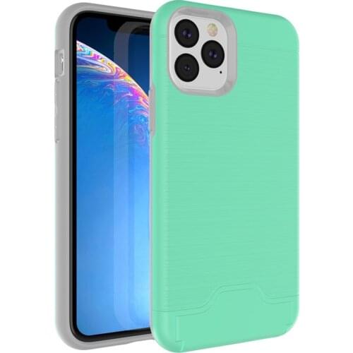 Case For iPhone 11 11 Pro 11 Pro Max Brushed Hybrid Wallet Card Holder Kickstand Cover For iPhone 6 6S XS MAX XR X 6 6S 8 7 PLUS