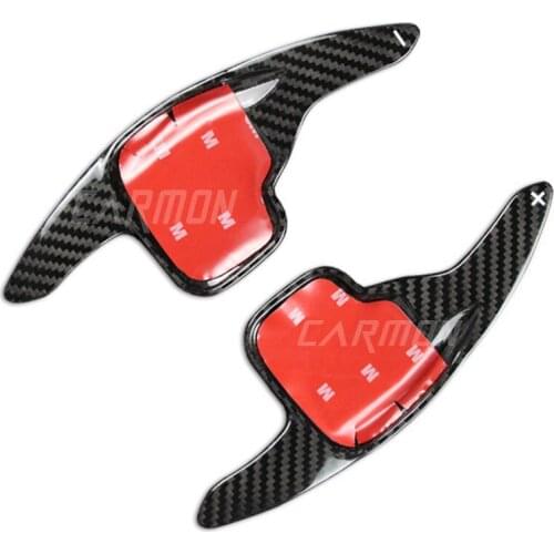 Carbon fiber steering wheel gear shift paddle cover for BMW 2 3 4 X4 Z4 series F30 F36 F45 F46 F48