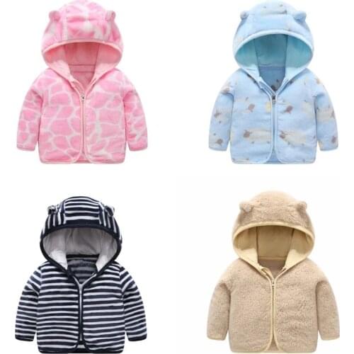 Casual children top Heart Cartoon Print Cute Girls Cartoon Loose Pullovers Hooded For Kids Zipper sweatershirt Baby Jacket Coat