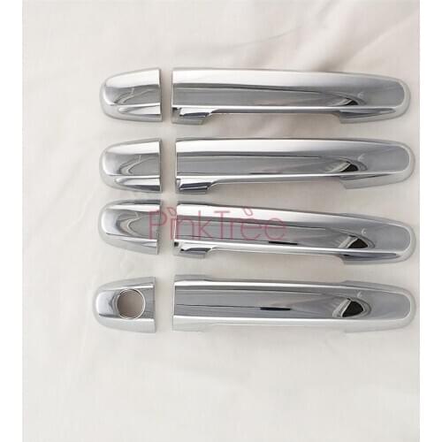 For Toyota Yaris 2005 2006 2007 2008 Chrome Door Handle Catch Cover Decoration Car Exterior Handles Trim Frame Accessories
