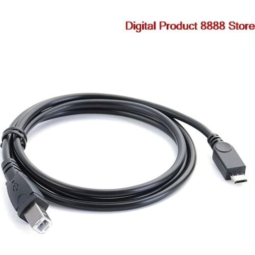 3.2ft Micro Usb Male To B Type Data Otg Cable For Mobile Tablet Printer 1m Connector 2 : Standard