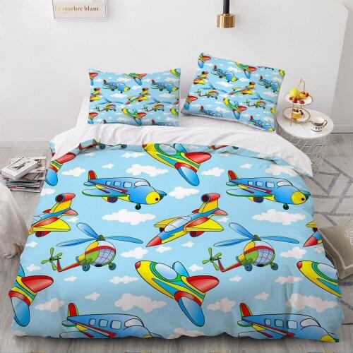 Classic 3D Bedding Set Duvet Cover Set Comforter King King Queen Double Single Size Cartoon Design Custom Bedclothes