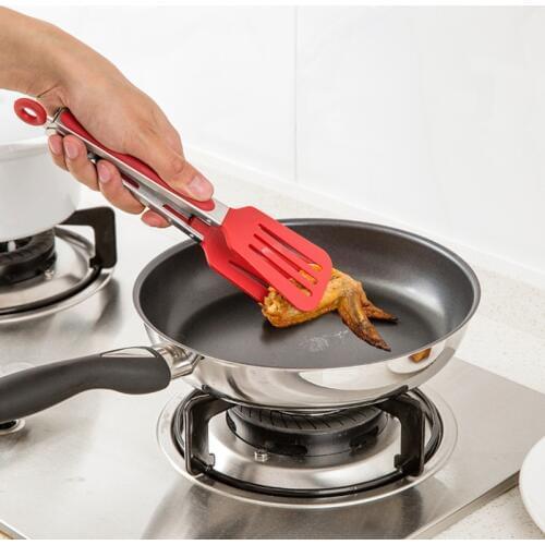 Barbecue Bread Pizza Steak Nylon Non-Stick Kitchen Tongs Stainless Steel Tongs Barbecue Tong Clip Kitchen Accessories