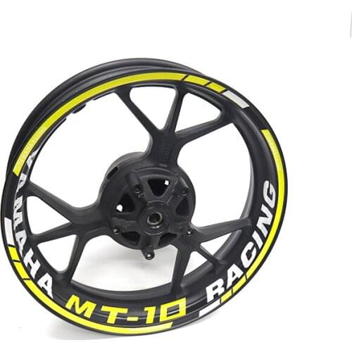 New high quality Motorcycle Wheel Sticker stripe Reflective Rim For YAMAHA MT-10 MT10