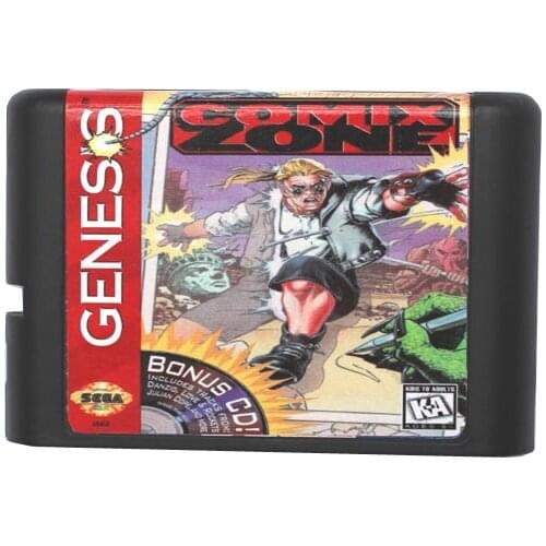 New Arrival Comix Zone 16 bit MD Game Card For Sega Mega Drive For Genesis