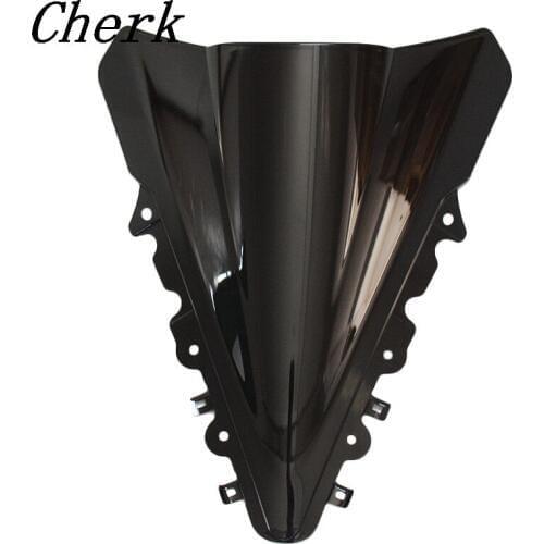 New Motorcycle Black High Quality ABS Windscreen Windshield Double Bubble for Yamaha YZF R15 2014 2015 2016