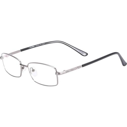 Men and Women Classic Rectangular Small Size Full Rim Metal For Reading Glasses