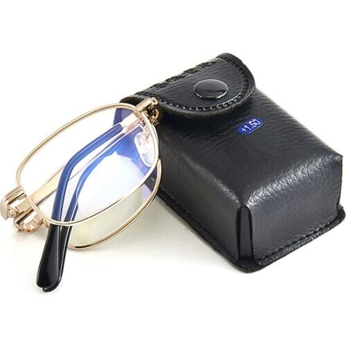 Men Women Ultralight Alloy Foldable Intelligent See Near and Far Bifocal Reading Glasses with Box +1 +1.5 +2 +2.5 +3 +3.5 +4