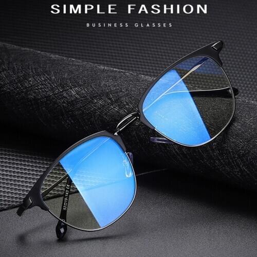 Feishini High Quality Anti Blue Light Glasses Men Filter Reduces Computer Business Eyewear Women Oval Blocking Rays Radiation