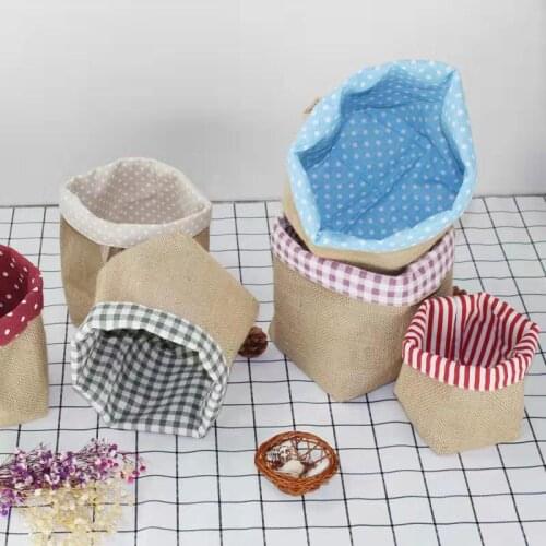 Hanging Organizer Srorage Bags Rangement Cotton Linen Home Storage Organization Hanger Wall Pendant Decoration Shelf Pockets