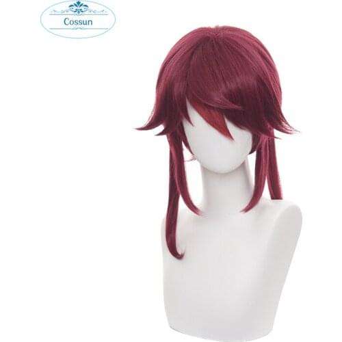 Game Genshin Impact Cosplay Rosaria Wig Genshin Impact Rosaria Short Heat Resistant Synthetic Hair Wigs