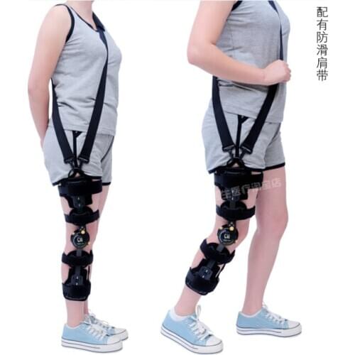 Adjustable knee brace with belt bracket fixed knee meniscus ligament fracture of the lower extremities
