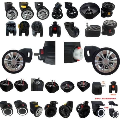 Suitcase Luggage Replacement Accessories Dismountable Removable Universal Wheels Plug-In Detachable Wheel Pulley Repair Parts