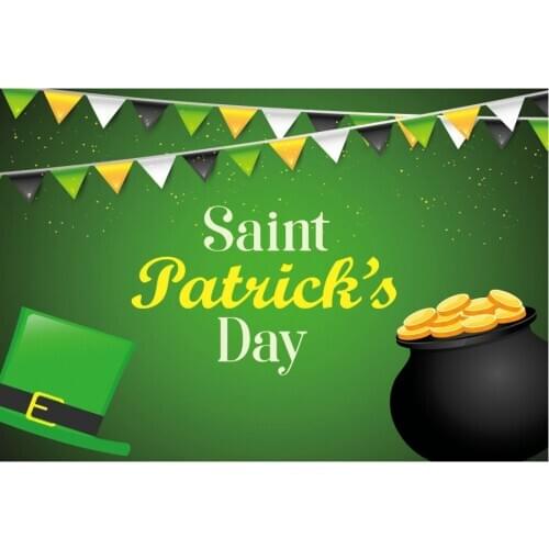 Saint Patricks Day Backdrop Green Photography Background Celebration Photo Booth Studio Decor