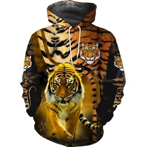 Animal Tiger Skin 3D Print Hoodie Man Women Harajuku Pullover Sweatshirt Hooded Outwear Casual Tracksuit Unisex Zip Up Jacket 10