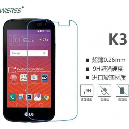 For LG K3 4G LS450 Virgin Tempered Glass Screen Protector Film For LG K3 LTE K100 K100DS 4.5" glass Protective Film
