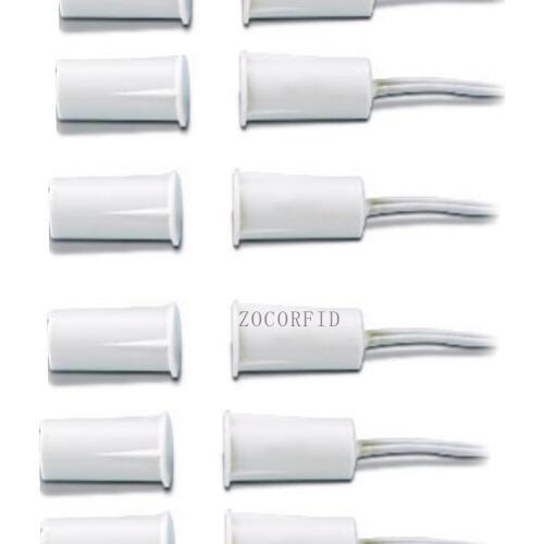10pair)NO Type Home security alarm Wired Window Magnetic door Contact Sensor Detector Switch for door lock door contacts switch