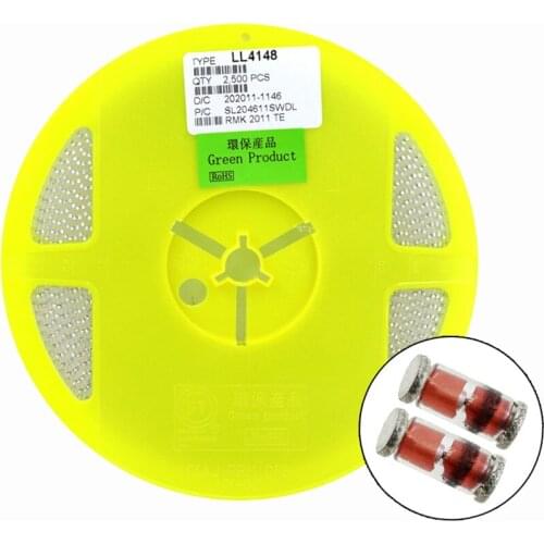 2500PCS LL4148 LL-34 SMD 1N4148 IN4148 High-speed switching New original