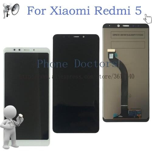 5.7'' For Xiaomi Redmi 5 Full LCD DIsplay + Touch Screen Digitizer Assembly For Xiaomi Redmi 5 ; Black / White ; New ; Tracking
