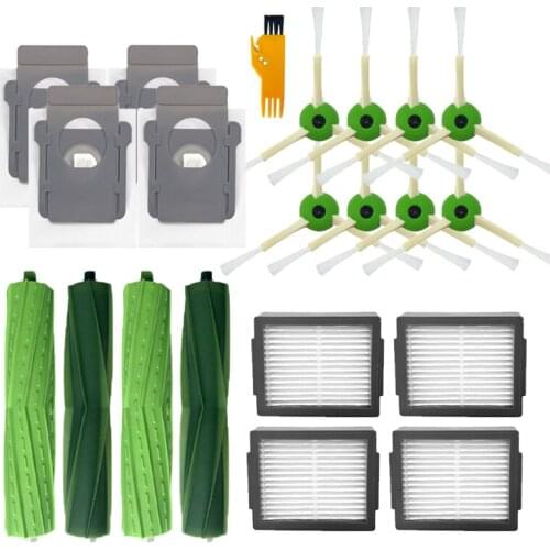 Side Brushes Hepa Filter Main Roller Brush dust bag wheel for iRobot Roomba i7 E5 E6 I3 Series Robot Vacuum Cleaner Spare Parts