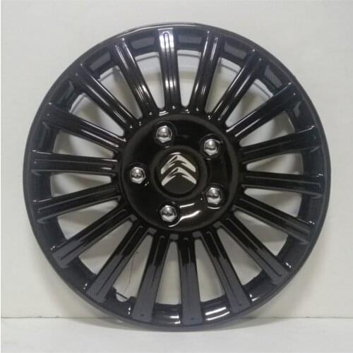 For Citroen Wheel Cover Piano Black 15 inches Unbreakable 4 units (1 set) çokçizfüm08