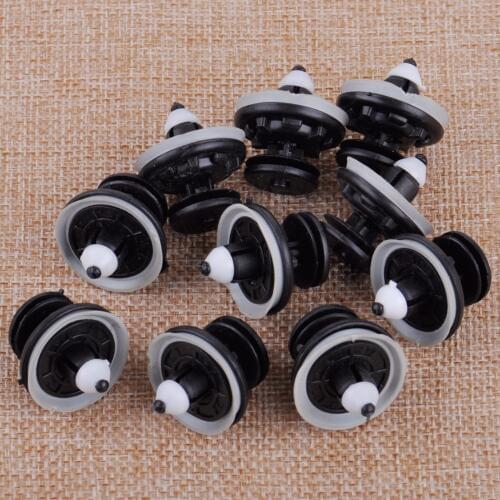 CITALL 6Q0868243 10Pcs Push-Type Trim Panel Retainer with Sealer For VW Golf Jetta Tiguan Passat 2004 - 2011 2012 2013 2014