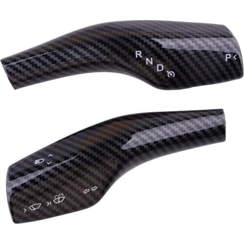 DWCX 2pcs/set Glossy Car Steering Wheel Paddle Shift Trim Cover Fit for Tesla Model 3 Y 2019 2020 Accessories