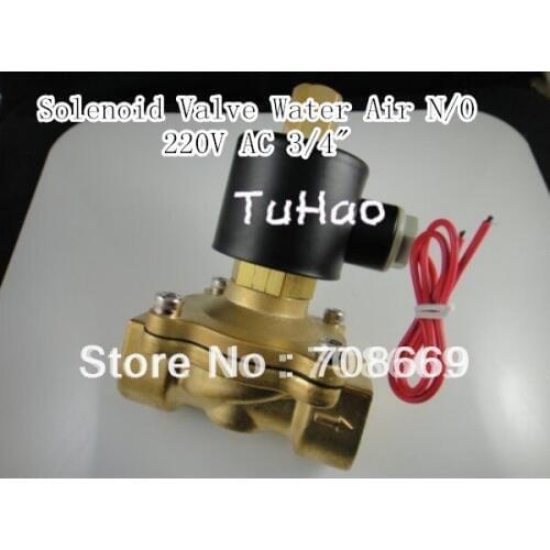 Electric Solenoid Valve Water Air N/O 220V AC 3/4" Normally Open Type 2W200-20K